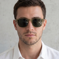 Model wearing Dune sunglasses