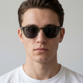 Model wearing Eden sunglasses